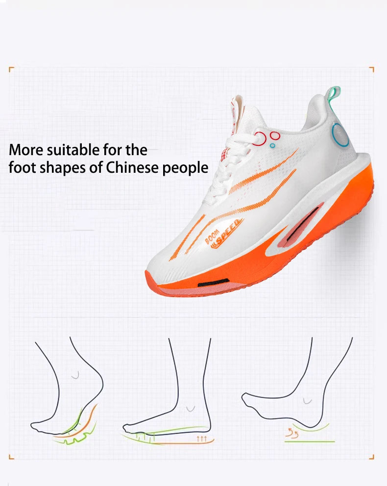 Zapatillas de running con placa de carbono para hombre y mujer, zapatillas profesionales para maratón, transpirables, ligeras, para entrenamiento y carrera en carretera.
