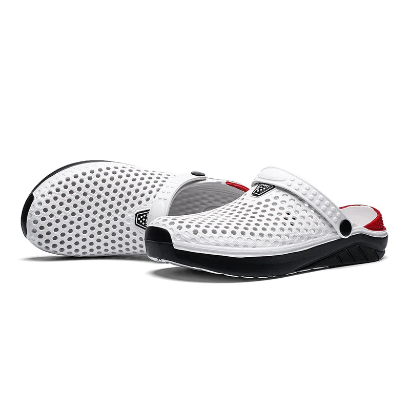 Sandalias de playa Unisex a la moda para hombre, zapatillas antideslizantes de suela gruesa, chanclas ligeras de verano, zapatos de jardín para hombre y mujer