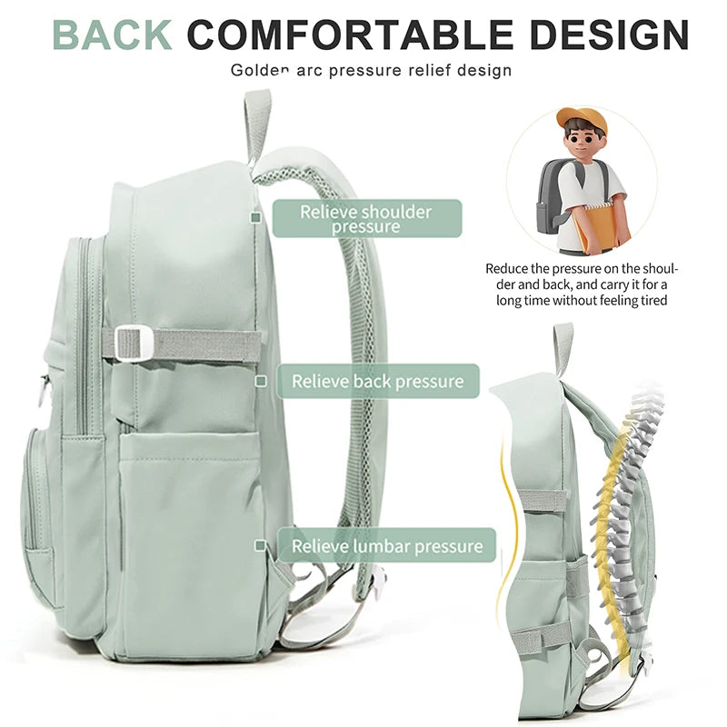 Mochila escolar para mujeres, adolescentes, niñas, niños, mochila escolar para niños, mochila informal de viaje para ordenador portátil, mochila universitaria, mochila de trabajo