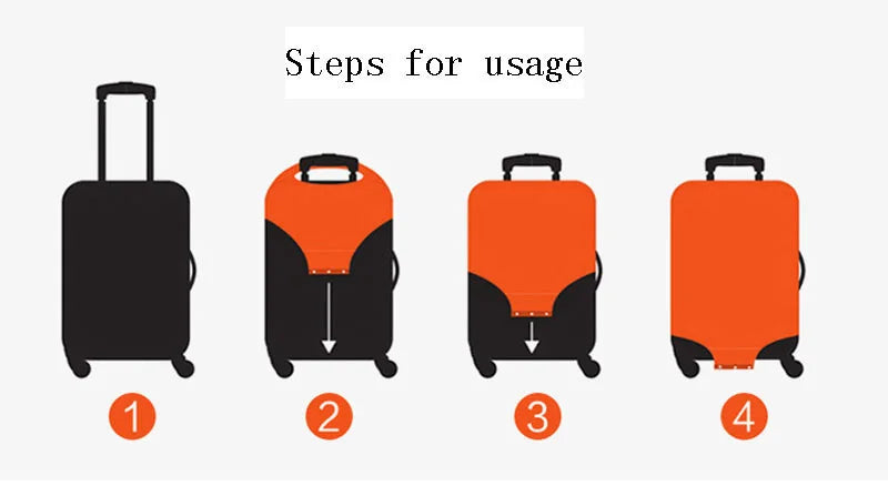 Funda antipolvo para maleta de viaje con expresión divertida, funda protectora para equipaje para cubierta de carrito de 18-32 pulgadas, accesorios de viaje