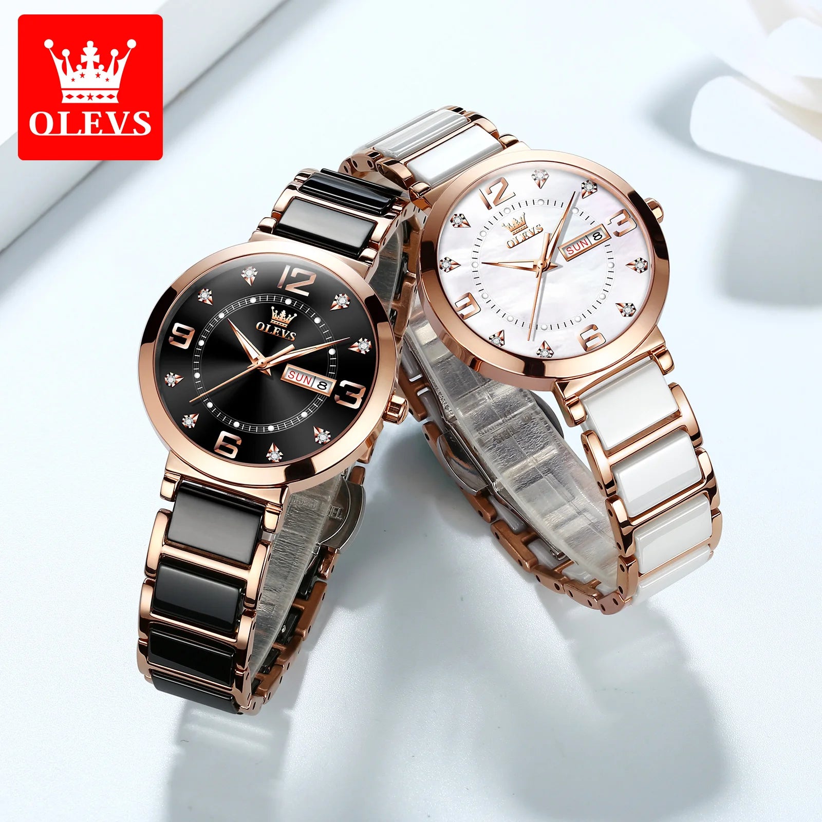 OLEVS Women's Wristwatch Luxury Brand Watch for Women Elegant Bracelet Waterproof Fashion Quartz Ladies Watches Reloj Para Mujer