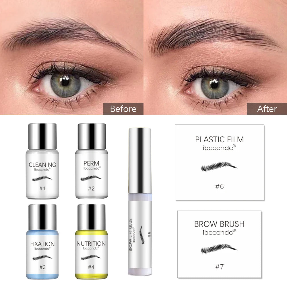 Kit de laminación de cejas, Kit de extensión de elevación de cejas semipermanente, levantador de pestañas, laminación de cejas, levantamiento de pestañas permanente, maquillaje de pestañas