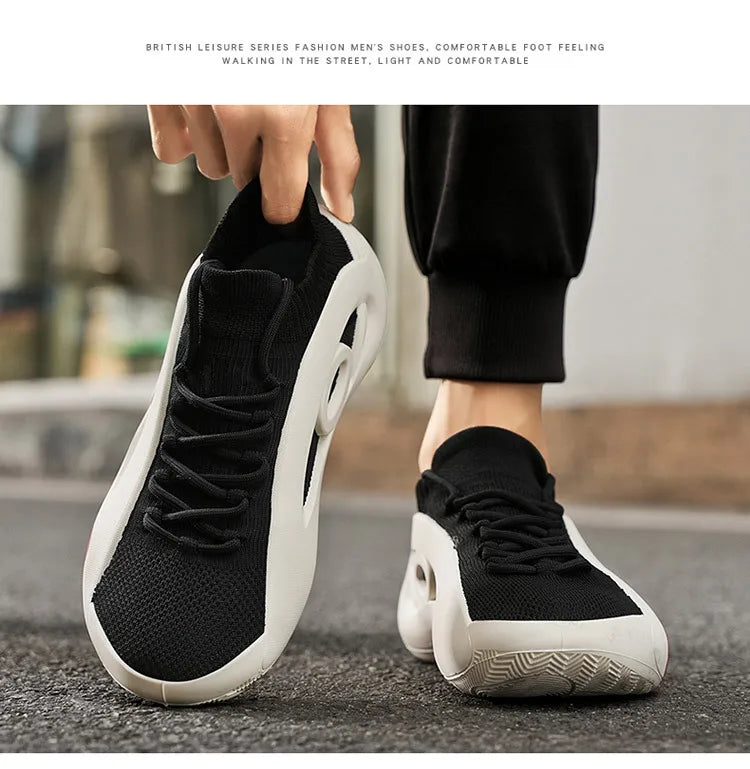 2025 zapatos de malla con estilo para Hombre, cómodos zapatos informales transpirables para Hombre, nuevas Zapatillas sin cordones para Hombre, Zapatillas planas para Hombre