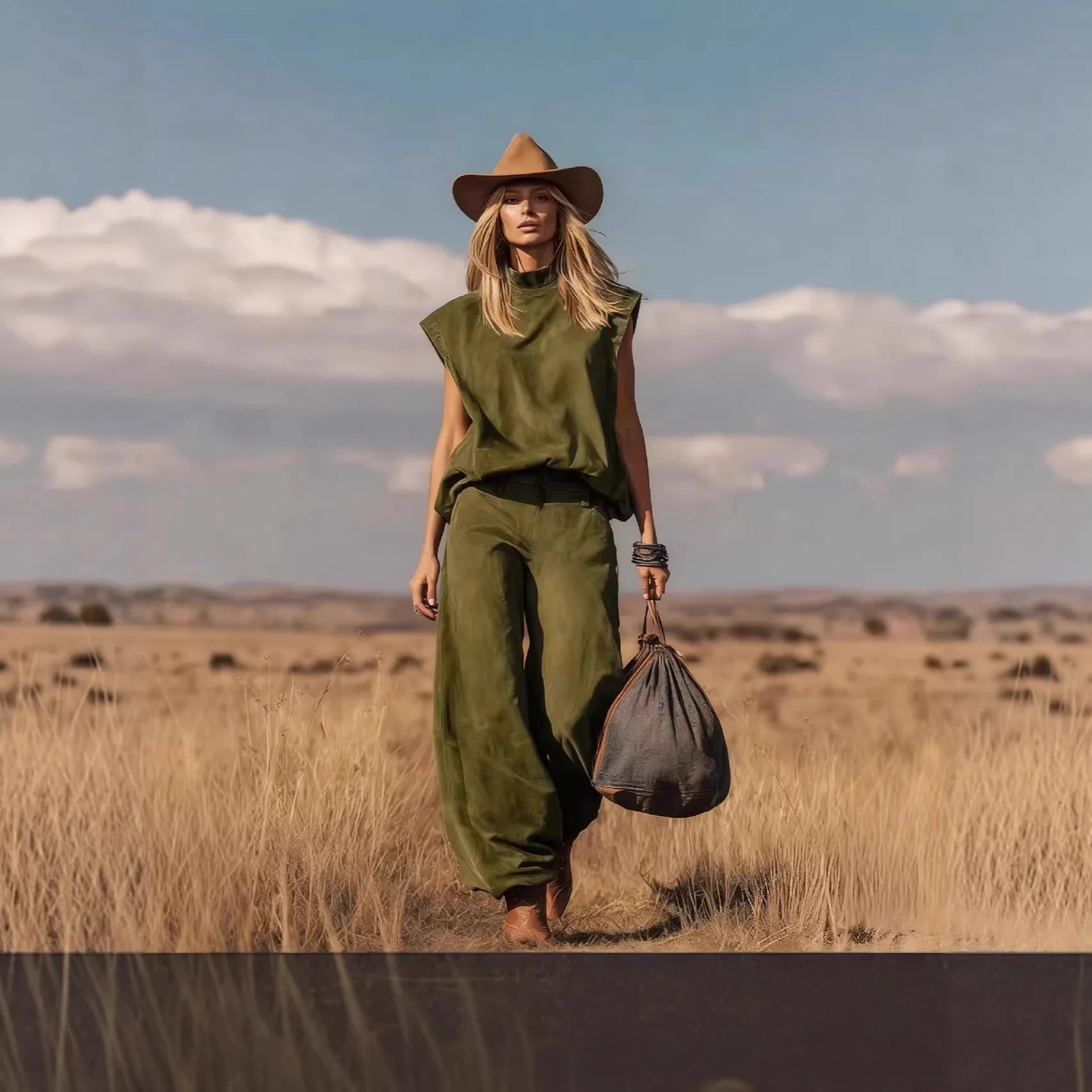 Conjuntos Casuales de Verano para Mujer, Conjunto de Dos Piezas de Color Sólido, Top sin Mangas y Pantalones Anchos, Conjunto Combinado para Vacaciones