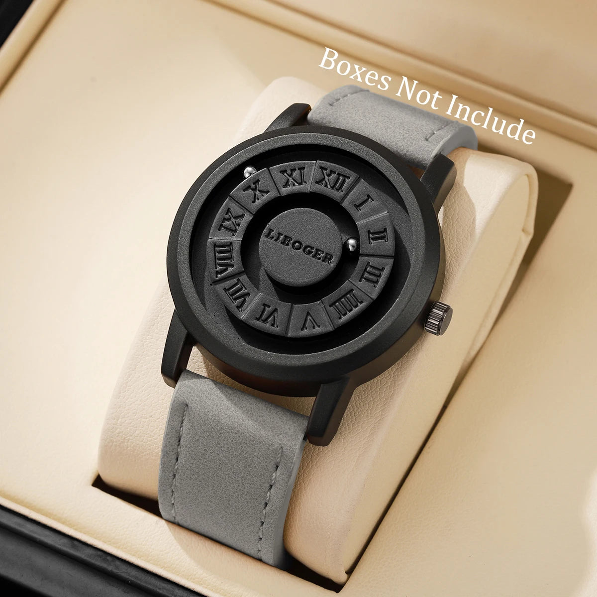 Relojes deportivos con suspensión magnética para hombre, relojes de pulsera de cuarzo informales para hombre, reloj Masculino (sin caja)