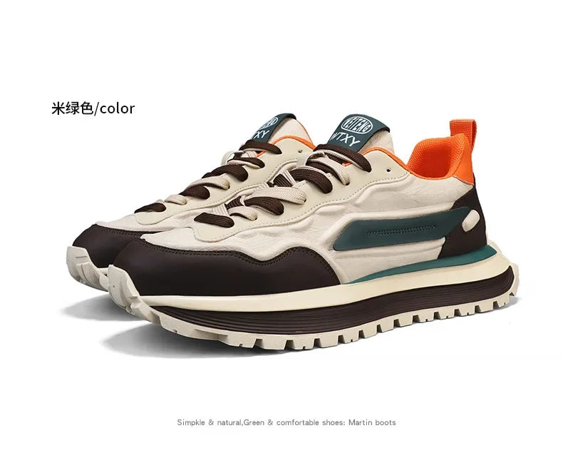 Zapatillas Deportivas Transpirables para Hombre, Primavera 2026, con Suela Suave Antideslizante, Blancas, Modernas, Estilo Casual