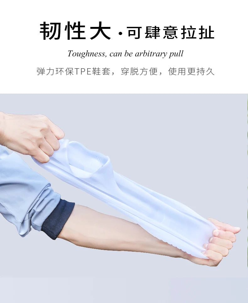 Cubrezapatos de Silicona Impermeables, Cubrebotas de Lluvia Antideslizantes, Cubrecalzado Unisex de Goma Resistente al Agua para Días Lluviosos