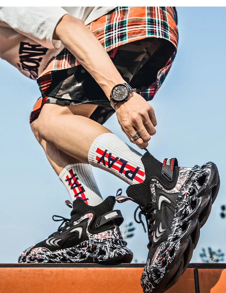 Zapatos de hombre, zapatillas de deporte informales para hombre, tenis, zapatos de lujo, zapatos de entrenamiento para carreras, zapatos transpirables, mocasines de moda, zapatos para correr para hombre