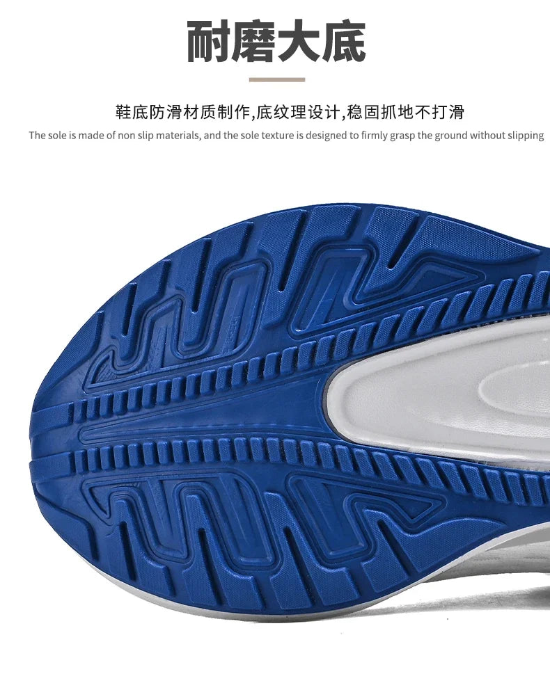 Zapatillas de deporte para hombre, zapatillas para correr de alta calidad con zapato de palomitas de maíz, cómodas zapatillas Unisex para correr, caminar, tenis informales, transpirables y ligeras