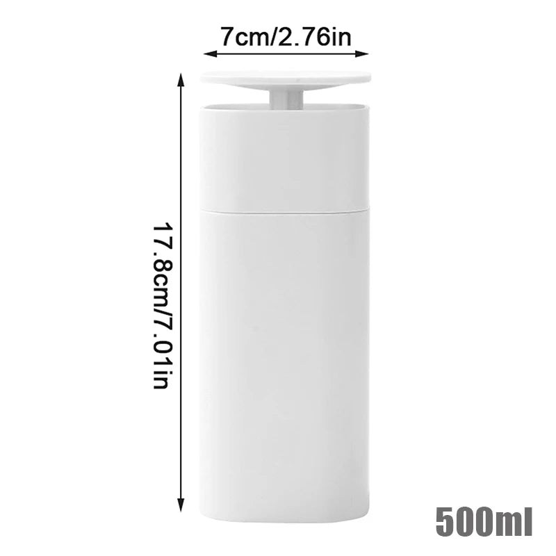 Botella de detergente desmaquillante de 250/500ML, dispensador de bomba de prensa vacía, eliminador de esmalte de uñas de plástico, herramienta de cuidado portátil, 1 ud.