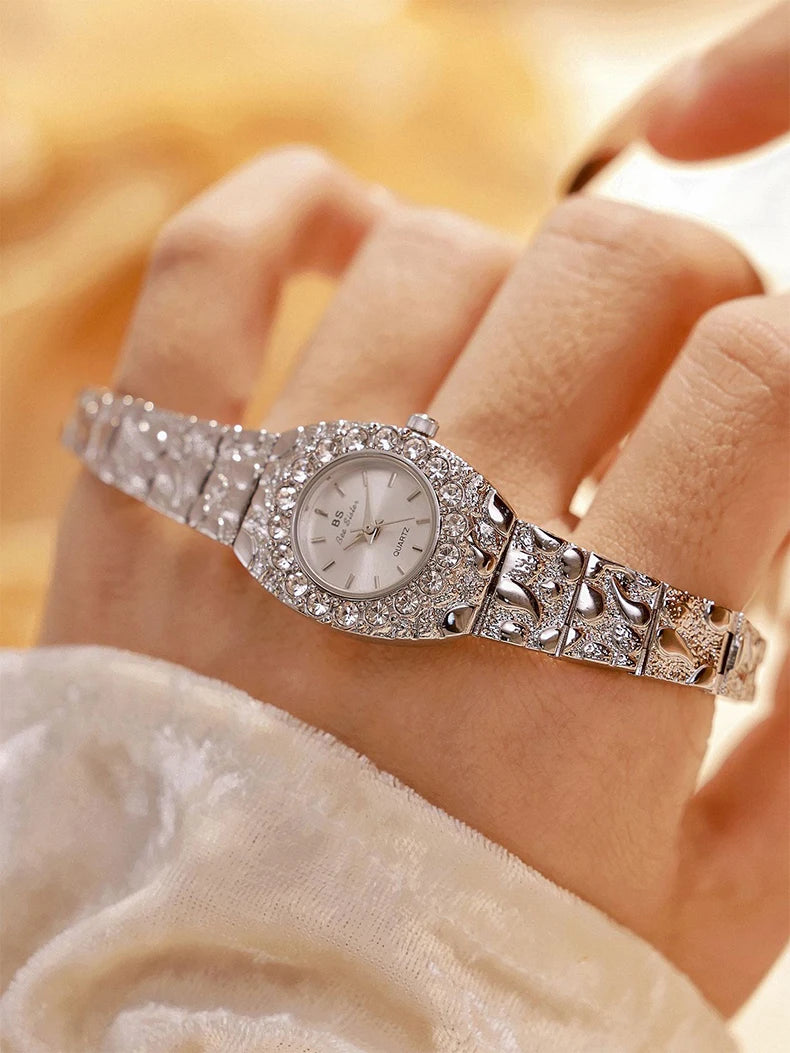 Relojes Bee Sister para mujer, novia, relojes de cuarzo para mujer, nicho de lujo, resistente al agua, reloj de pulsera elegante para mujer
