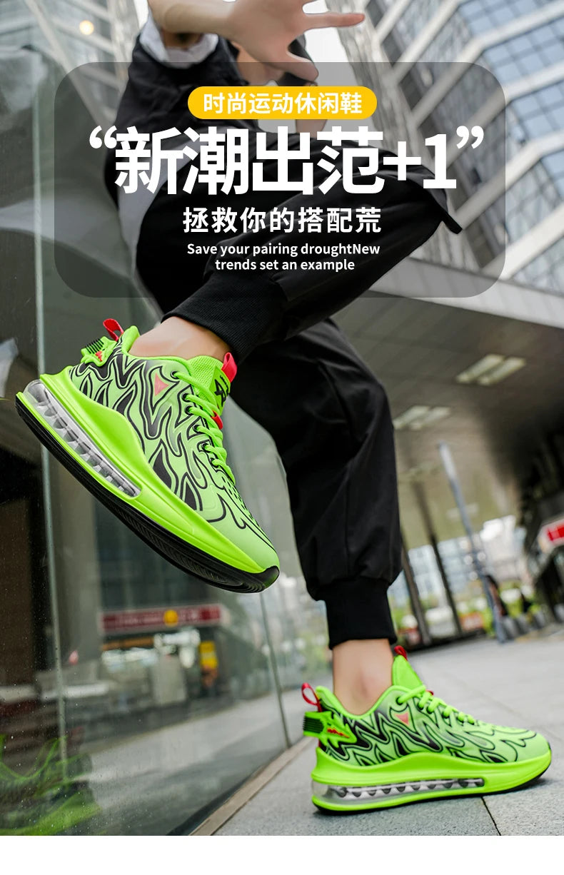 Zapatillas de deporte de lujo para hombre, mocasines informales transpirables para entrenamiento, mocasines de moda para correr, Tenis masculinos