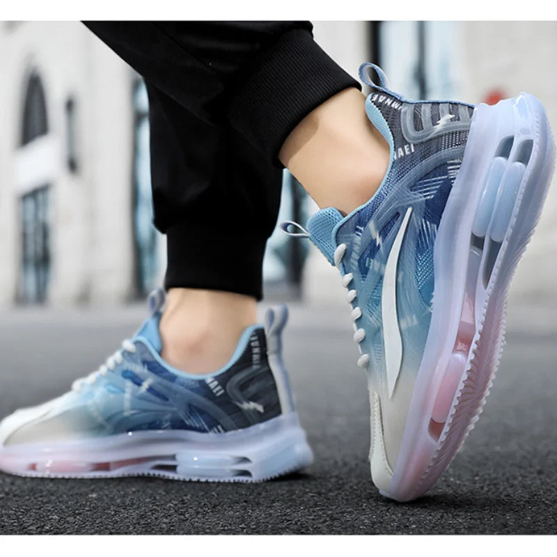 Zapatillas de deporte con cojín de aire para hombre y mujer, calzado deportivo ligero con suela de TPR, para correr, baloncesto y parejas, talla 36-47