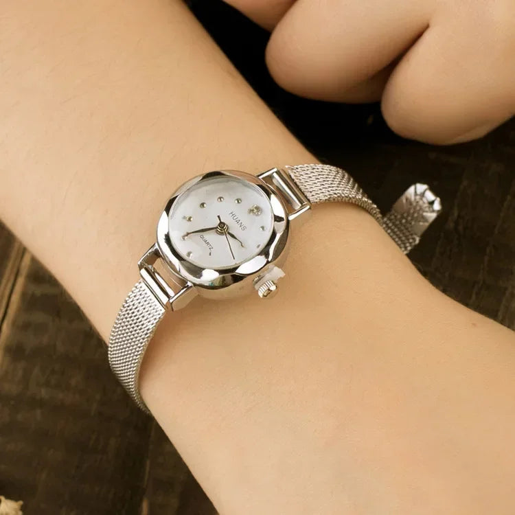 Nuevos relojes de lujo Para Mujer, relojes de pulsera de cuarzo informales, Reloj de pulsera de acero inoxidable, Reloj Para Mujer, relojes femeninos