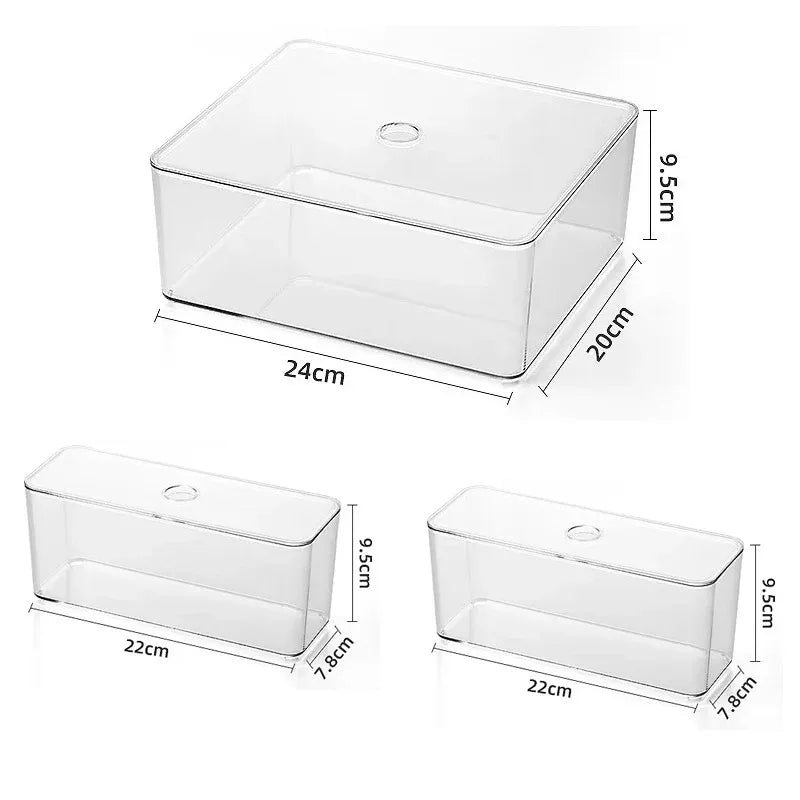 Premium Crystal Clear Desk & Vanity Organizer