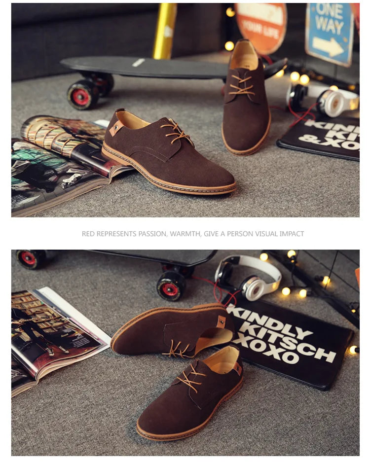 Zapatos de Cuero Nuevos 2026 para Hombre, Zapatos Oxford de Lujo para Hombre, Zapatos Casuales de Negocios de Cuero de Gamuza de Alta Calidad, Zapatos de Hombre