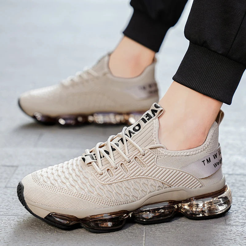 Zapatillas de deporte de lujo para hombre, mocasines informales transpirables para entrenamiento, mocasines de moda para correr, Tenis masculinos