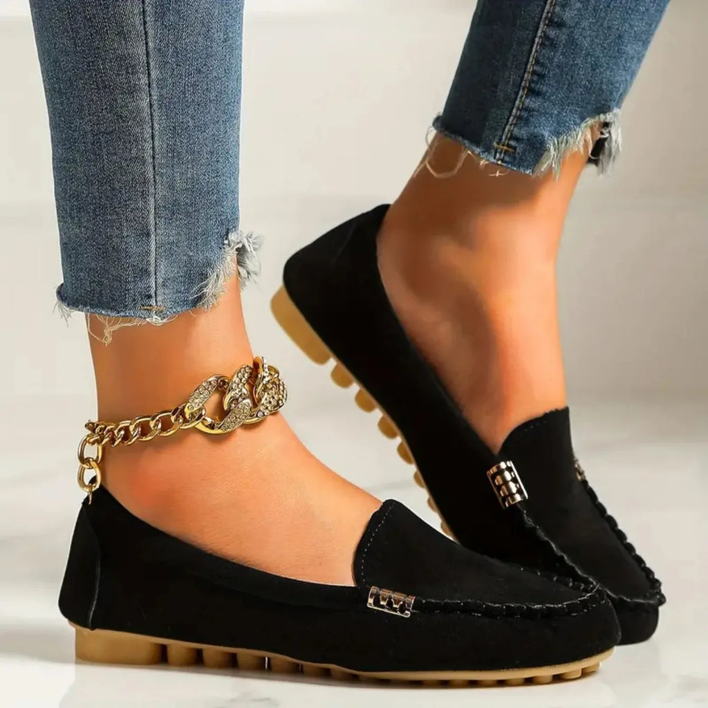 Mocasines De primavera y otoño, zapatillas resistentes al desgaste, Zapatos informales para Mujer, mocasines planos suaves antideslizantes a la moda, Zapatos De Mujer