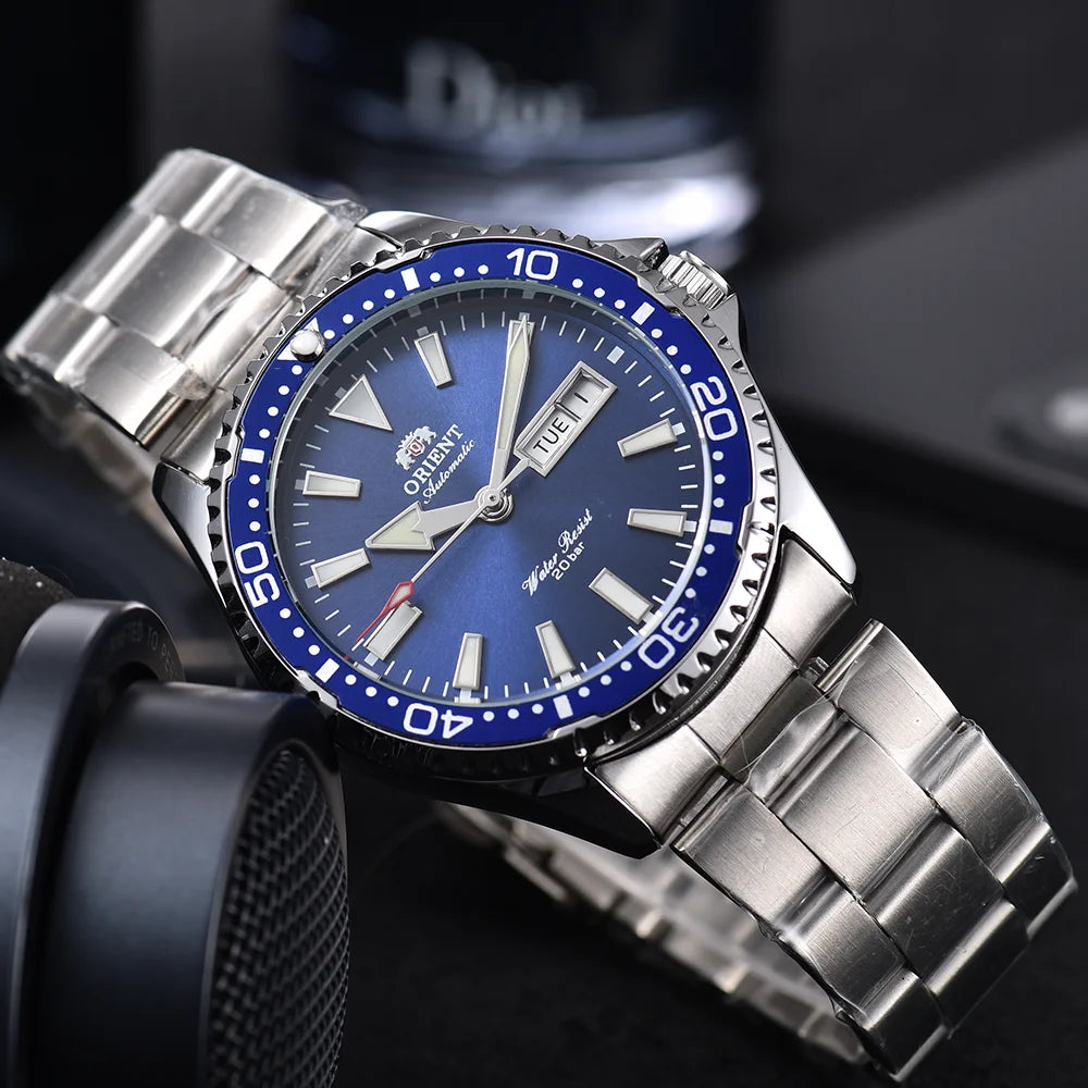 Relojes Orient Originales Populares para Hombre, Reloj de Pulsera Mecánico Automático Orient, Relojes Masculinos de Lujo AAA