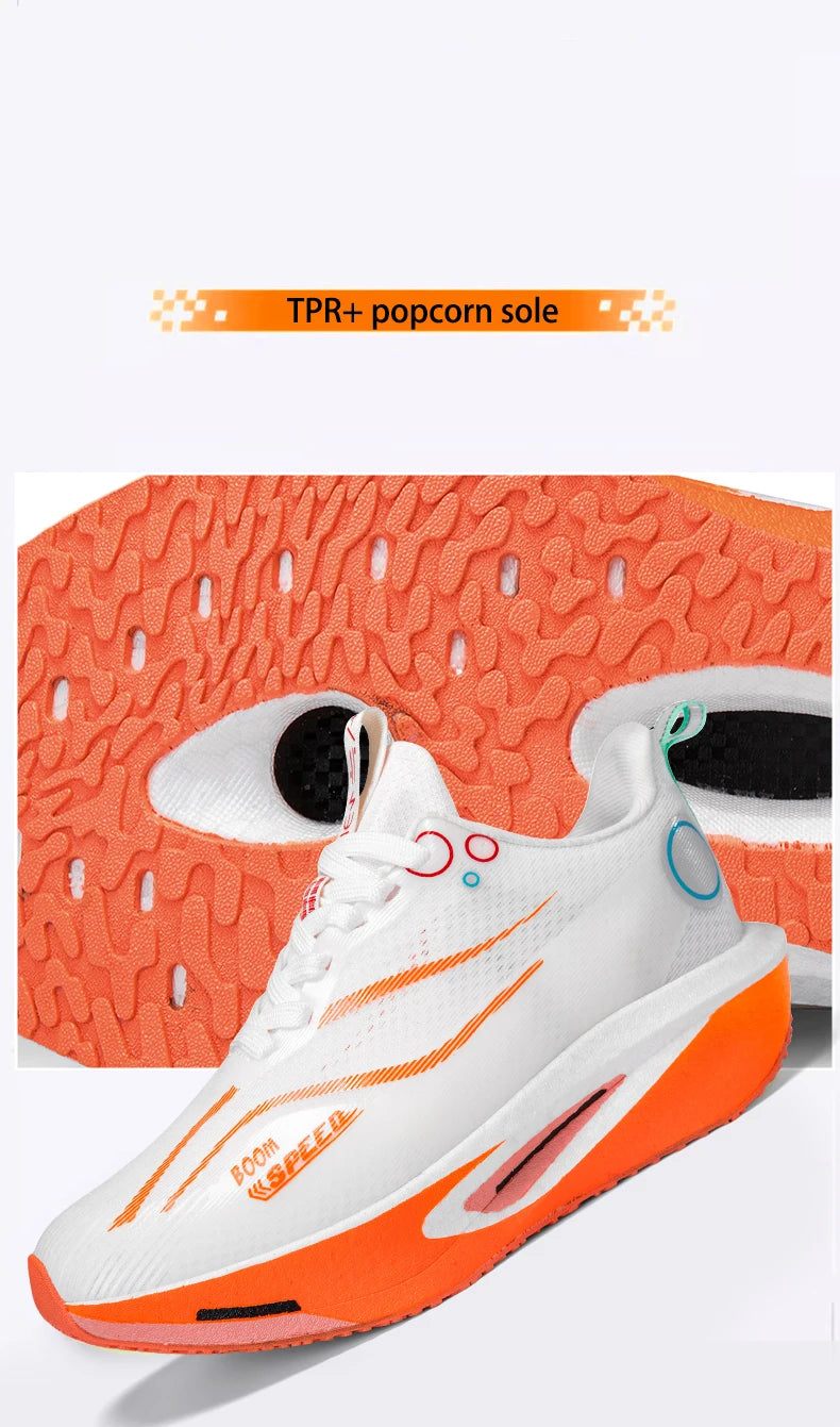 Zapatillas de running con placa de carbono para hombre y mujer, zapatillas profesionales para maratón, transpirables, ligeras, para entrenamiento y carrera en carretera.