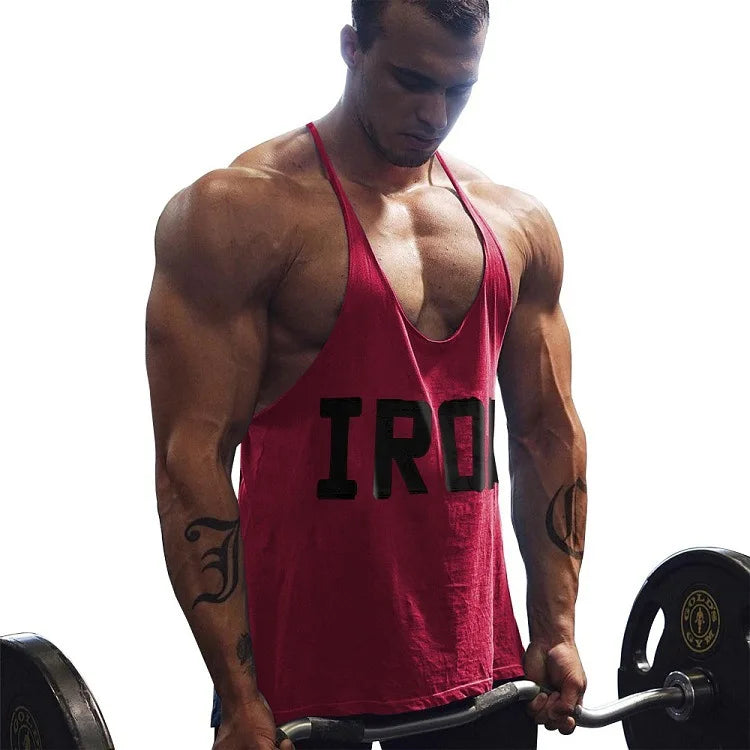 Camiseta sin mangas 100% de algodón para entrenamiento y gimnasio para hombre, ropa deportiva sin mangas para músculos, entrenamiento de culturismo, camisas deportivas de moda, chaleco de talla grande