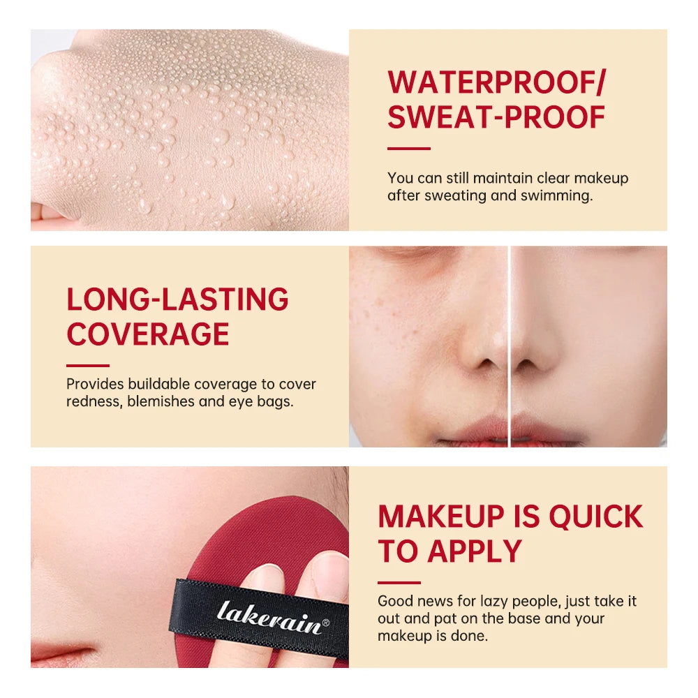 Mask Fit Red Cushion Foundation Long-Lasting Lightweight Buildable Coverage Semi-Matte Finish Korean Cushion Founda