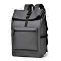 Mochila de gran capacidad: elegante bolso de viaje y viajero negro sólido con correas ajustables, múltiples compartimentos, mochila de viaje