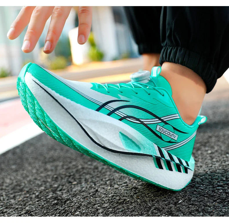 Zapatillas para Correr Profesionales con Placa de Carbono para Fitness, Maratón, Deportivas Ligeras para Hombre, Cómodas y Antideslizantes para Mujer