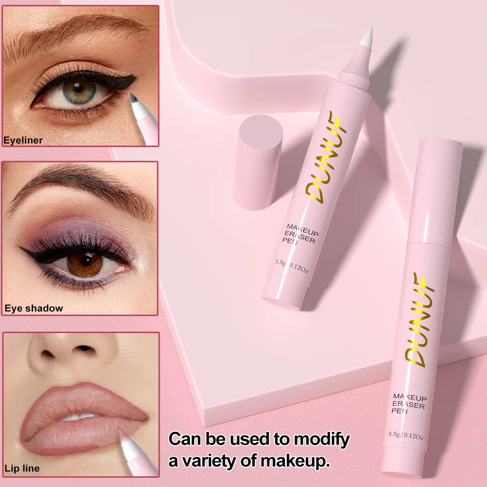 Lápiz de borrador de maquillaje, lápiz eliminador suave para labios, ojos, cara, herramienta de limpieza de poros, cuidado de la piel, debe tener fórmula sin tirar