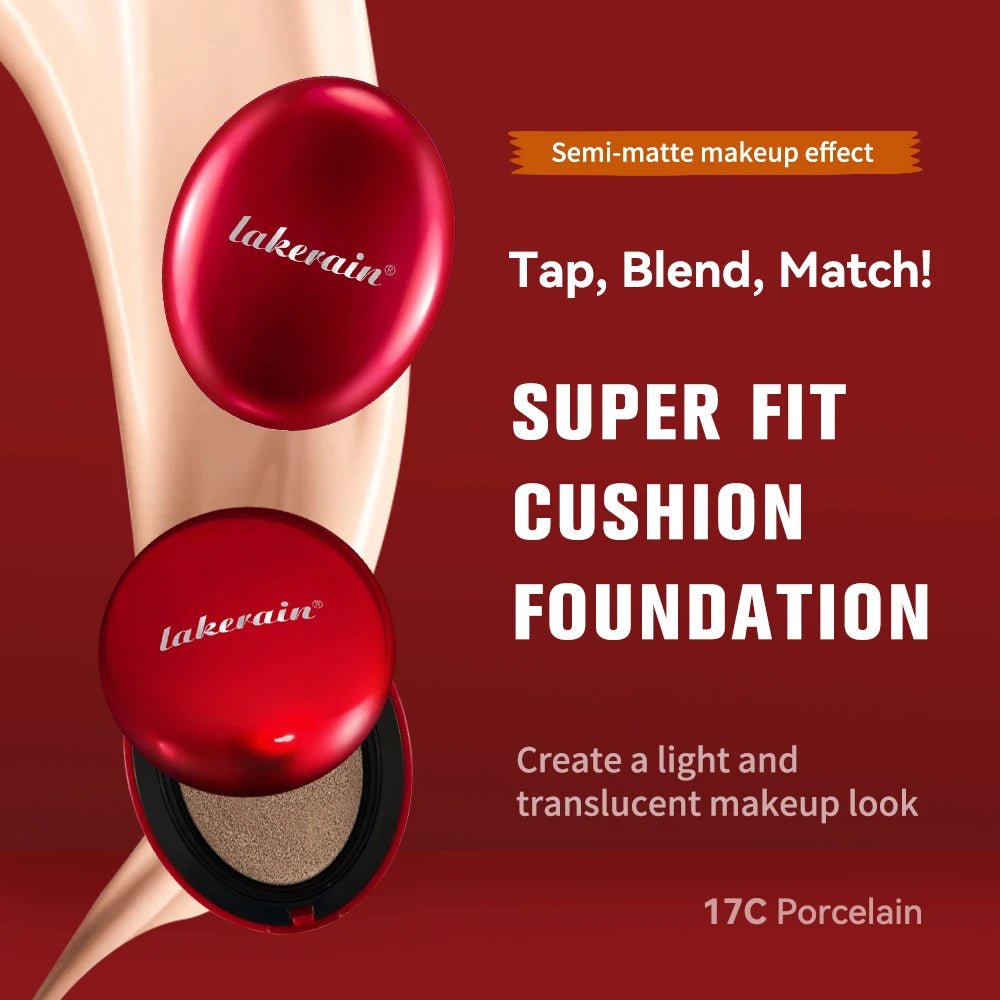 Mask Fit Red Cushion Foundation Long-Lasting Lightweight Buildable Coverage Semi-Matte Finish Korean Cushion Founda