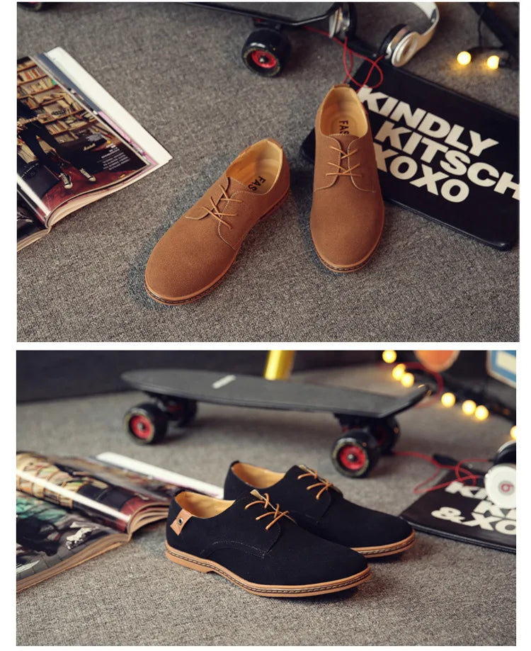 Zapatos de Cuero Nuevos 2026 para Hombre, Zapatos Oxford de Lujo para Hombre, Zapatos Casuales de Negocios de Cuero de Gamuza de Alta Calidad, Zapatos de Hombre