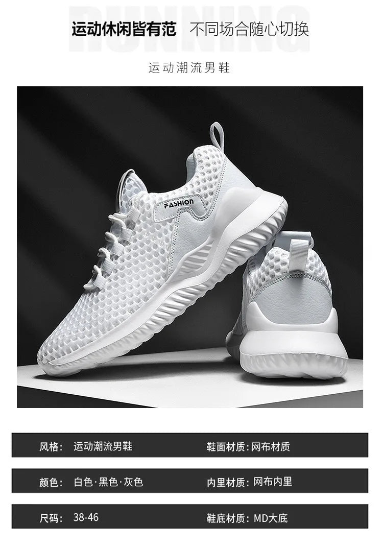 Zapatillas de Verano 2026 para Hombre, Mocasines Transpirables de Malla, Zapatos Casuales Cómodos para Caminar, Zapatillas Deportivas para Correr