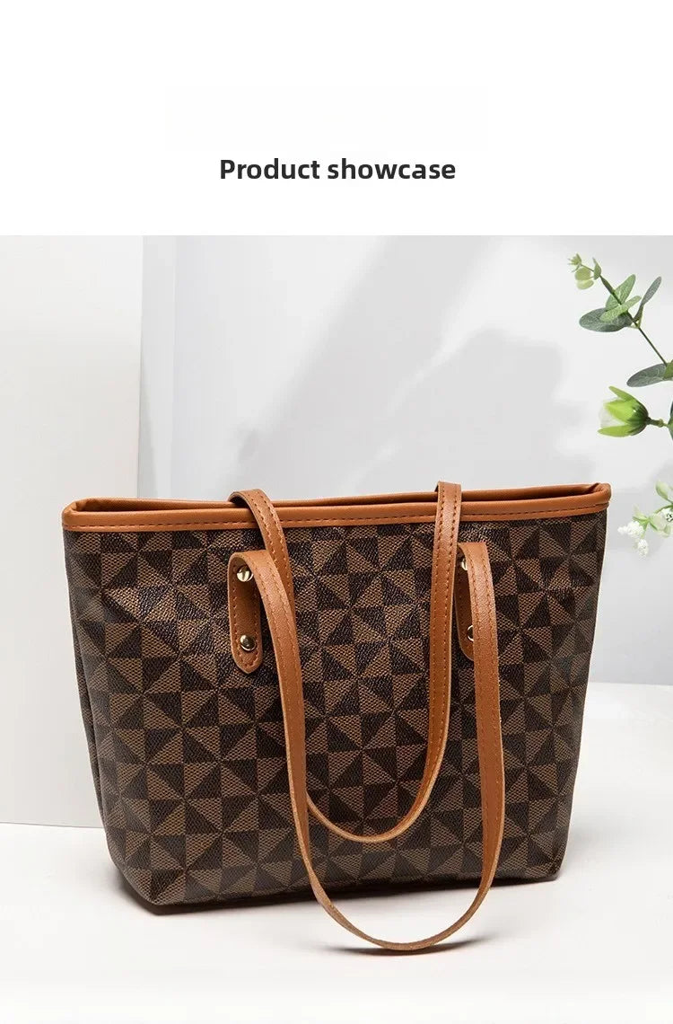 Bolso de Hombro de Gran Capacidad, Bolso de Mano de Cuero PU para Mujer, para Viajes Diarios y Uso Casual, Bolso Tote Versátil