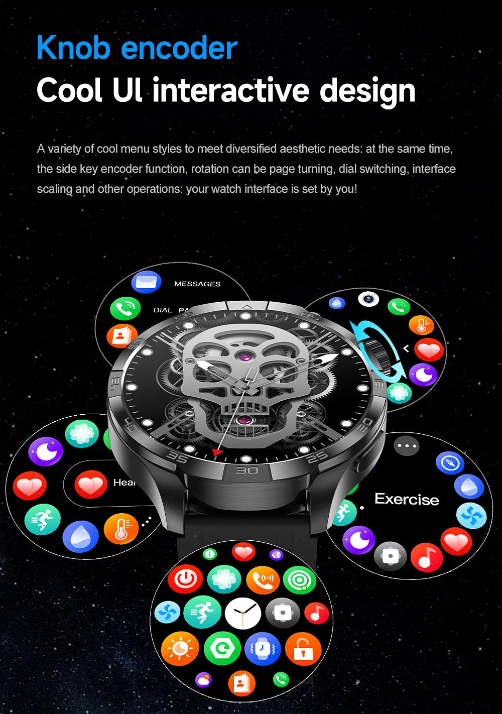 Smartwatch Deportivo con GPS y Brújula – AMOLED 1.85", NFC, IP68, Bluetooth 5.3, 14 Días de Batería