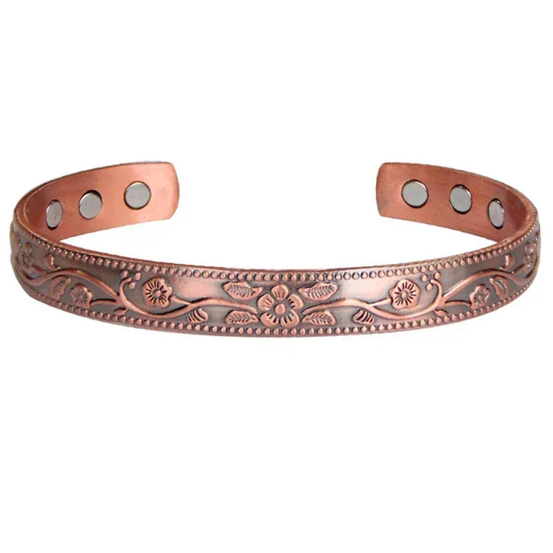 Pulsera magnética de cobre puro para hombres, imanes ajustables para artritis, brazalete para mujeres, terapia, brazaletes de energía para la salud, triangulación de envíos/al por mayor