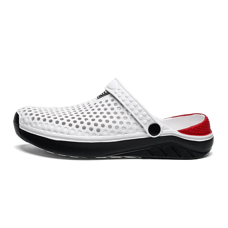 Sandalias de playa Unisex a la moda para hombre, zapatillas antideslizantes de suela gruesa, chanclas ligeras de verano, zapatos de jardín para hombre y mujer