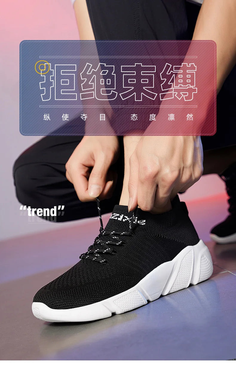 Zapatillas de deporte para hombre, zapatos para mujer, calcetines de tendencia de tenis, zapatos para caminar, mocasines, transpirables, informales, para correr, verano, verde, talla grande 35-47