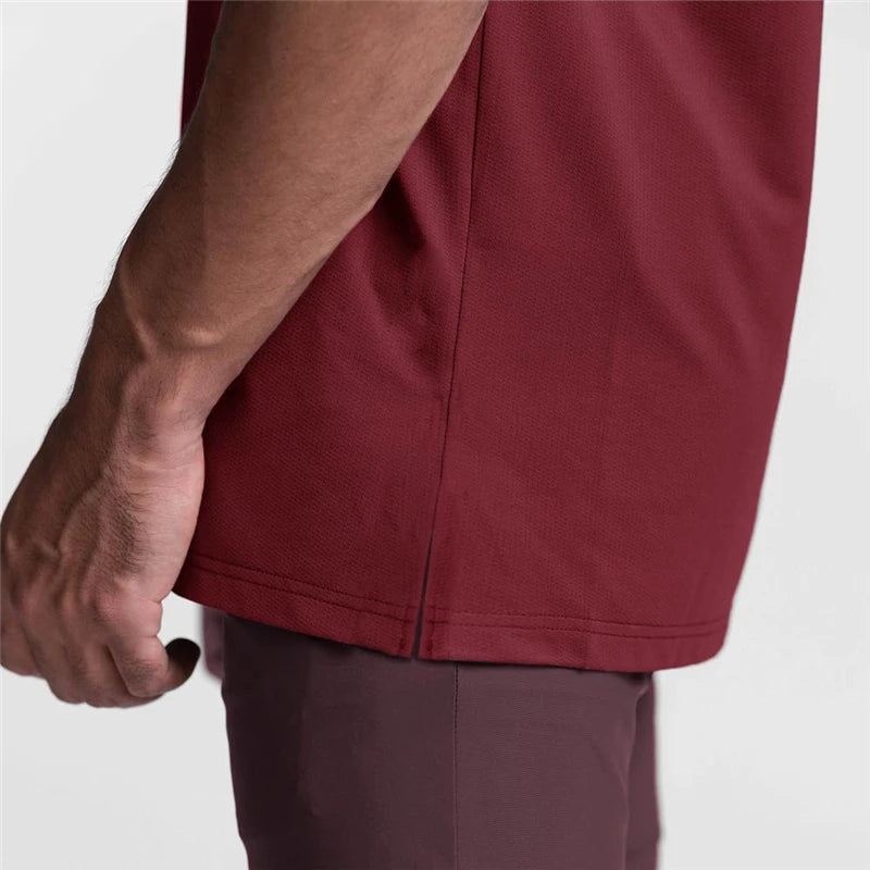 Chaleco de gimnasio de malla de verano para hombre, camiseta sin mangas deportiva holgada de secado rápido para ejercicio físico, camiseta sin mangas para culturismo