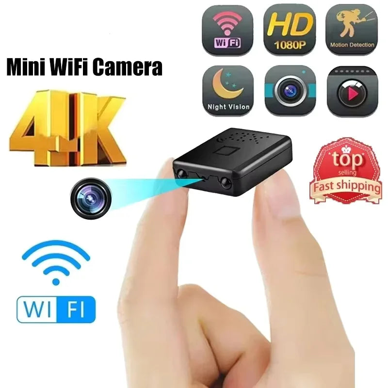 Mini Cámara Espía WiFi Full HD 1080P – Visión Nocturna, Detección de Movimiento, Inalámbrica