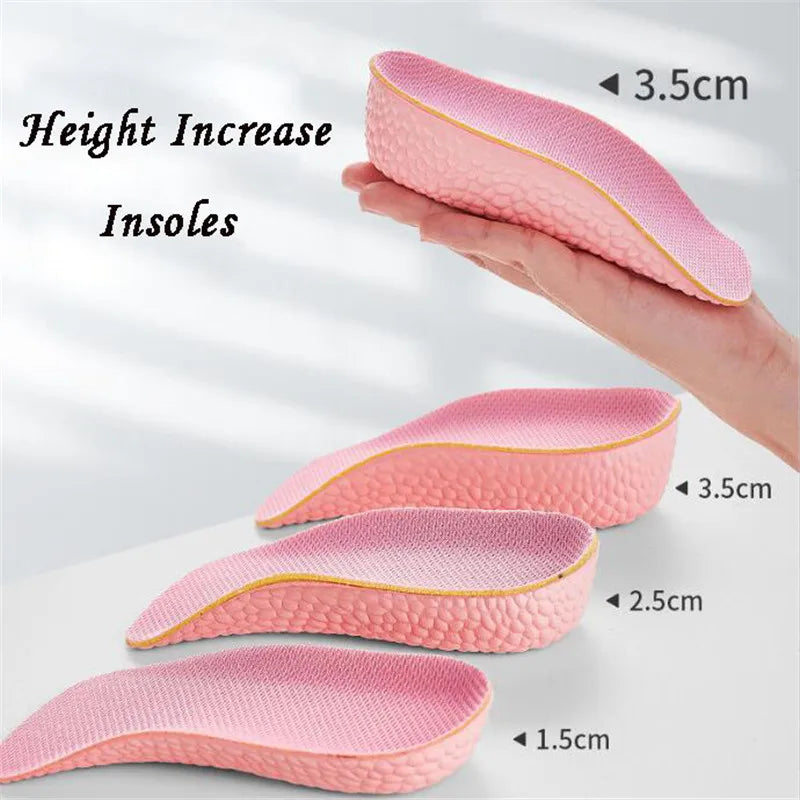 Plantillas de espuma viscoelástica para aumento de altura para hombres y mujeres, plantillas ortopédicas para zapatos, pies planos, soporte para ARCO, almohadillas para zapatos, elevador de talón