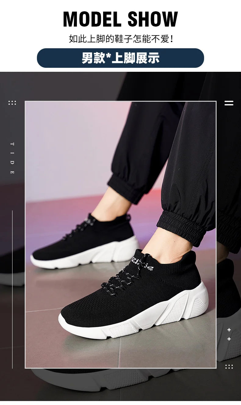 Zapatillas de deporte para hombre, zapatos para mujer, calcetines de tendencia de tenis, zapatos para caminar, mocasines, transpirables, informales, para correr, verano, verde, talla grande 35-47