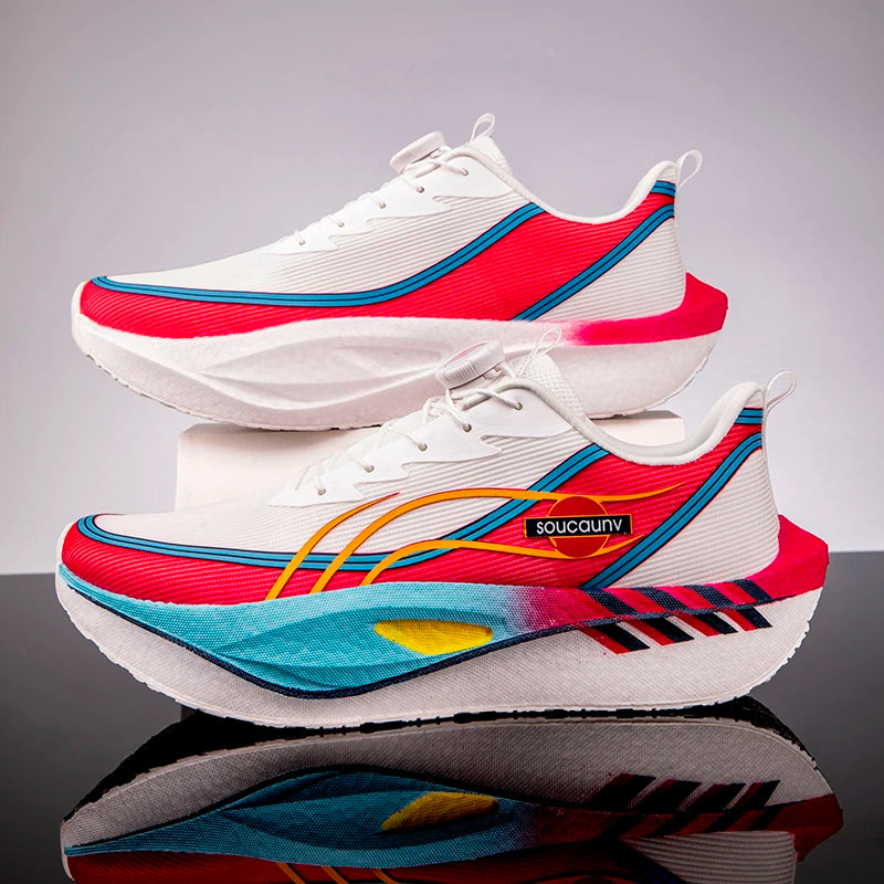 Zapatillas para Correr Profesionales con Placa de Carbono para Fitness, Maratón, Deportivas Ligeras para Hombre, Cómodas y Antideslizantes para Mujer