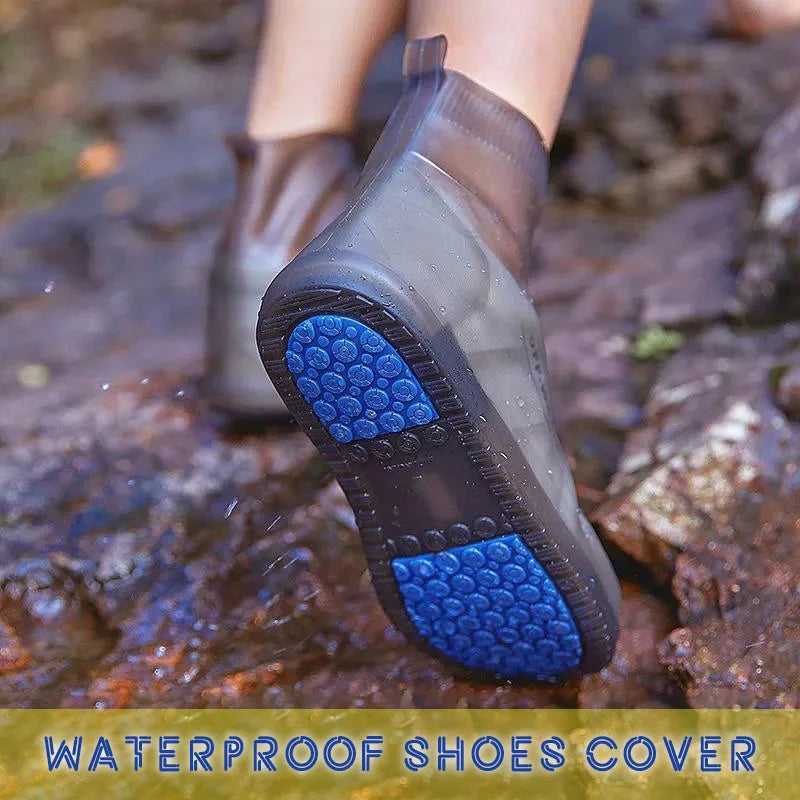 Cubrezapatos de Silicona Impermeables, Cubrebotas de Lluvia Antideslizantes, Cubrecalzado Unisex de Goma Resistente al Agua para Días Lluviosos