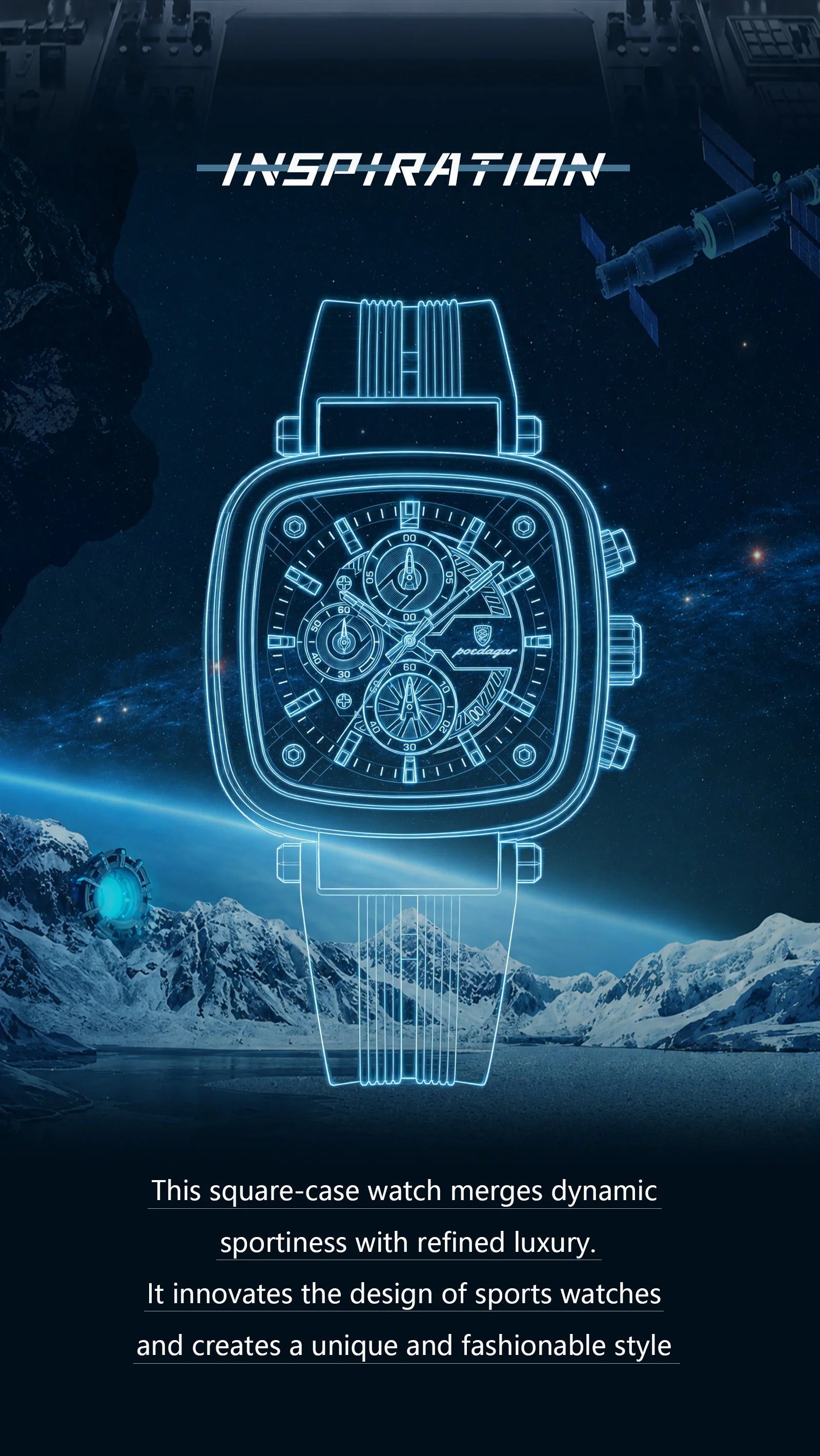 POEDAGAR Luxury Watch For Men Calendar Luminous Waterproof Man Clock Male Chronograph Silicone Sports Men's Quartz Watches Reloj