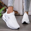 Zapatillas Deportivas para Mujer 2026, Transpirables, de Malla Tejida, Cómodas, Planas, con Cordones, Modernas, Casuales, para Correr al Aire Libre