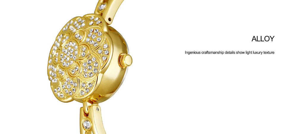 Reloj de mujer Camelia Flip-top reloj de cuarzo ligero de lujo exquisito temperamento pulsera reloj de mujer regalo