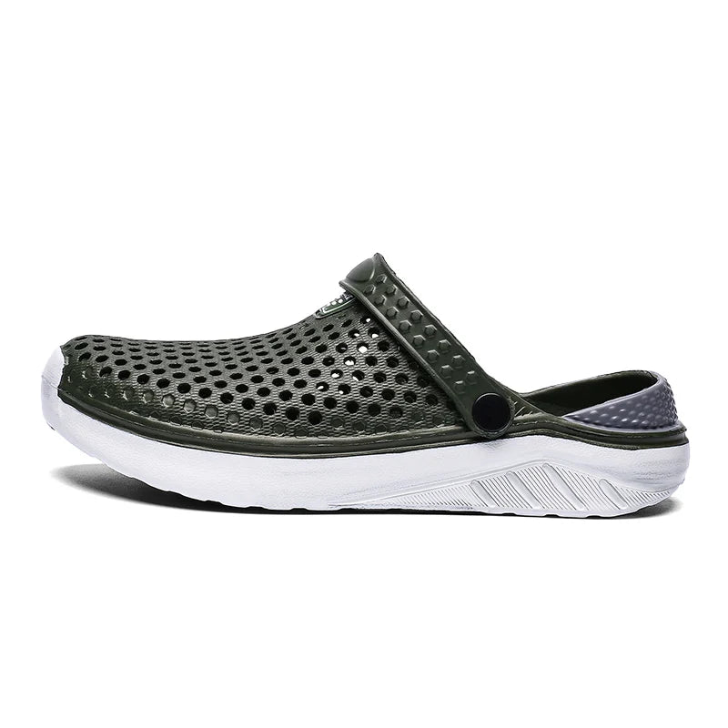 Sandalias de playa Unisex a la moda para hombre, zapatillas antideslizantes de suela gruesa, chanclas ligeras de verano, zapatos de jardín para hombre y mujer