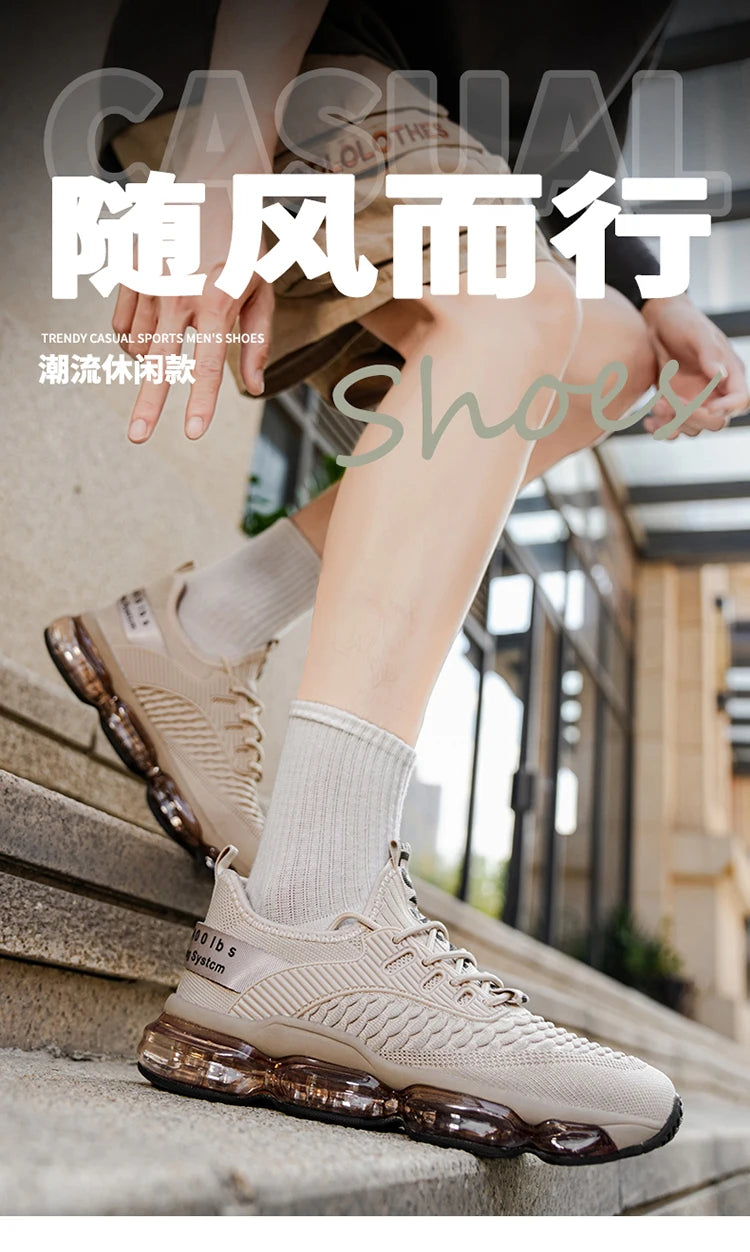 Zapatillas de deporte de lujo para hombre, mocasines informales transpirables para entrenamiento, mocasines de moda para correr, Tenis masculinos