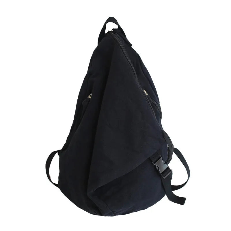 Mochila de lona de estilo japonés informal y a la moda para estudiantes de secundaria y universitarios mochila para mujeres 가mochilas masculinas