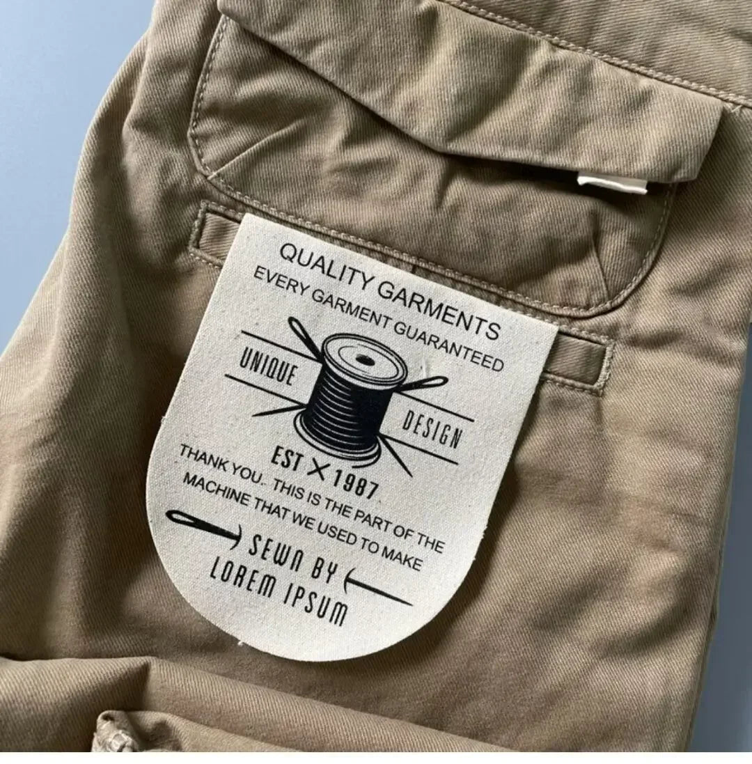 Pantalones Cargo resistentes de algodón puro de estilo americano para hombres, calzado informal de pierna recta holgada antisuciedad y antidesgaste